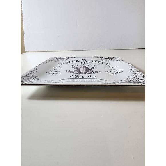 222 FIFTH HALLOW APOTHECARY "Eyes of Frog" 8" Square Salad Plate - Picture 5 of 6